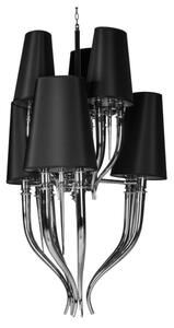 Azzardo AZ1417 - Lustră pe lanț DIABLO 12xE14/11W/230V negru