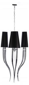 Azzardo AZ1344 - Lustră pe lanț DIABLO 6xE14/11W/230V negru