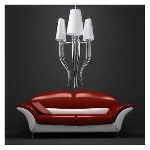 Azzardo AZ1232 - Lustră pe lanț DIABLO 6xE14/11W/230V alb
