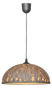 Lustră pe lanț CIRCLE 1xE27/15W/230V gri