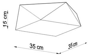 Plafonieră HEXA 2xE27/60W/230V albă