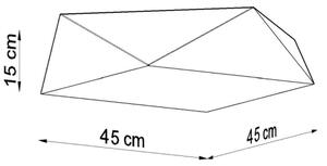 Plafonieră HEXA 3xE27/60W/230V albă