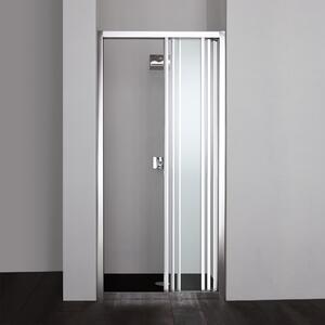 Ușă Duș Nișă, 90 Cm, Trei Panouri Culisante, Sticlă Transparentă | Star