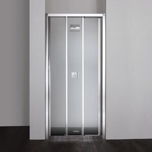 Ușă Duș Nișă, 90 Cm, Trei Panouri Culisante, Sticlă Transparentă | Star