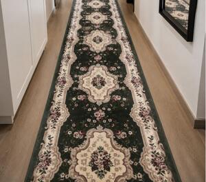 Model Lotos 570 310, Traversa festonata, Latime 60 cm, Verde Dreptunghi, 60 x 300