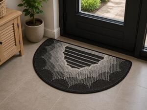 Covor Pentru Usa Intrare, Flex 19162 80, Antiderapant, Gri, 50 x 80 cm 50x80