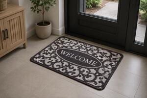 Covor Pentru Usa Intrare, Flex 19141 80, Antiderapant, Gri, 50 x 80 cm 50x80