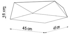 Plafonieră HEXA 3xE27/60W/230V argintie