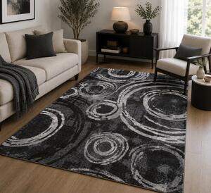 Covor Sufragerie Dormitor, Model Mira 24010 196, Dreptunghiular, Gri Inchis 200x300