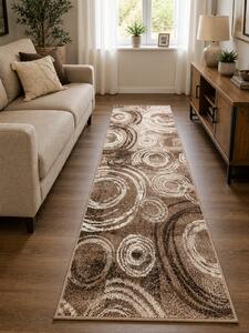 Model Mira 24010 132, Traversa festonata Latime 120 cm, Maro 120 x 600