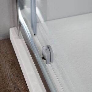 Ușă De Duș Pentru Nișă, Reversibilă, 130 Cm, Din Sticlă Transparentă | New Giada