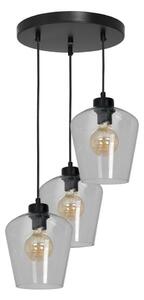 Lustră pe cablu SANTIAGO 3xE27/60W/230V transparent