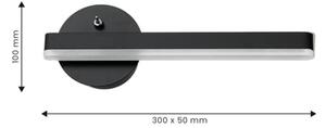 Aplică LED SYDNEY LED/6W/230V negru