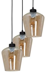 Lustră pe cablu SANTIAGO 3xE27/60W/230V maro