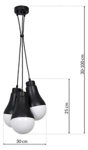 Lustră pe cablu HELIOS 3xE14/40W/230V