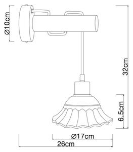 Spot de perete Globo 54050W JOWITA 1xE27/40W/230V