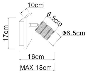 Spot de perete Globo 54033-1 JOSELLA 1xE27/60W/230V