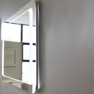 Oglindă Cu Iluminare Led și Sablare La Interior, 80x60 Cm, Reversibilă