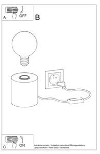 Lampă de masă SALGADO 1xE27/60W/230V lemn