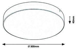 Rabalux - Plafonieră LED/24W/230V 2800-6000K IP44 albă
