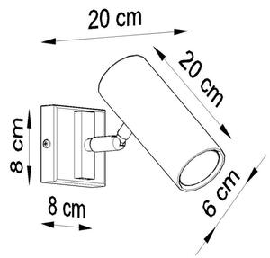 Spot de perete DIREZIONE 1xGU10/40W/230V alb