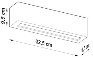 Aplică VEGA 1xE27/60W/230V gri