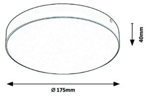 Rabalux - Plafonieră LED pentru baie LED/18W/230V 3000-6000K IP44 albă