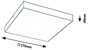 Rabalux - Plafonieră LED pentru baie, 18W, 230V, 2800-6000K, IP44, albă