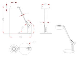 Lampă de masă LED dimabilă Globo 58422B URSINO LED/8W/230V