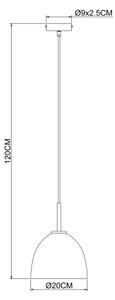 Lustră pe cablu Globo 15464H ADARA 1xE27/60W/230V