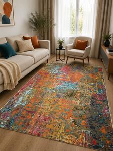 Covor Sufragerie Dormitor, Model CES14, Maro Multicolor 160 x 221