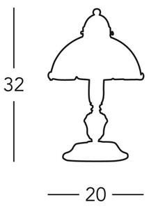 Lampă de masă Kolarz NONNA 731.73.21, 1xE27/75W/230V, verde