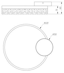 Globo 68225-24 - Plafonieră LED SMITTY LED/24W/230V