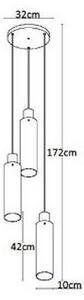 Lucide 74404/13/65 - Lustră pe cablu ORLANDO 3xE27/40W/230V