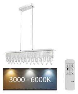 Lustră LED de cristal dimabilă pe cablu Globo 68405-24H LED/24W/230V + telecomandă