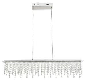 Lustră LED de cristal dimabilă pe cablu Globo 68405-24H LED/24W/230V + telecomandă
