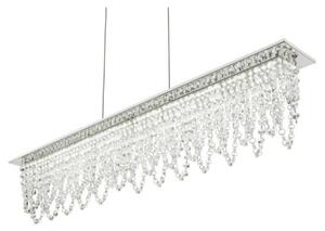 Lustră LED de cristal dimabilă pe cablu Globo 68405-24H LED/24W/230V + telecomandă