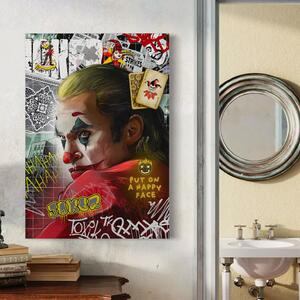 Tablou Canvas Premium, LuxCanva® A1025, Joker, Decorativ, Film, Thriller, Culori Vibrante
