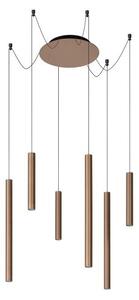 Lustră LED dimabilă pe cablu Lucide 74403/06/97 LORENZ 6xLED/4W/230V cupru