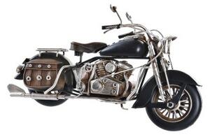 Macheta motocicleta, metal, negru, 27x11x16 cm