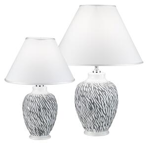 Lampă de masă CHIARA 1xE27/100W/230V albă/gri d. 40 cm Kolarz A1340.71.Gr