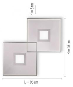 Plafonieră LED dimabilă AMARA LED/45W/230V crom Paul Neuhaus 8378-55 + telecomandă