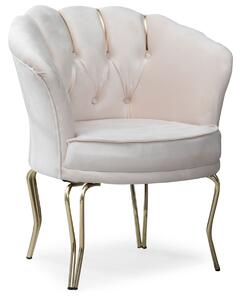 Fotoliu VIiena, scaun,negru-auriu, picioare metal auriu, Homs