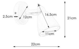 Aplică pentru baie Markslöjd 108084 FJÄLLBACKA 1xG9/20W/230V IP44