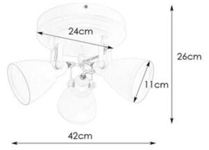 Spot pentru baie Markslöjd 108083 FJÄLLBACKA 3xG9/20W/230V IP44 alb