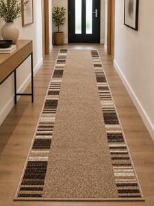 Traversa Hol, Model Mira 24070 120, Festonata Latime 120 cm, Maro 120 x 600