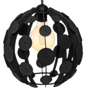 Lustră pe cablu GAIA 3xE27/60W/230V negru/maro