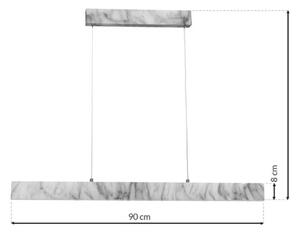 LED Lustră pe calbu PIERCE LED/18W/230V alb/gri
