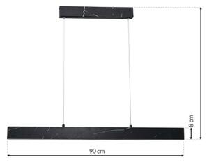 LED Lustră pe cablu PIERCE LED/18W/230V negru