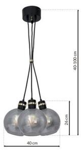Lustră pe cablu OMEGA 3xE27/60W/230V